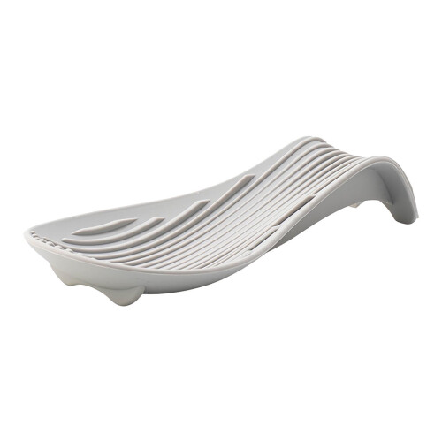 Grey Silicone Kitchen Utensil Rest Tray – Thickened