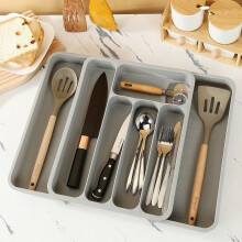 Silverware Tray Plastic Expandable 7-Compartment