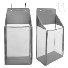 Over-Door Laundry Hamper Foldable Mesh Basket 2-Pack