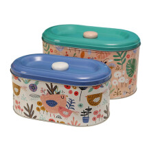 Tinplate Storage Box 9.84x5.91x5.71 in Corrosion-Resistant