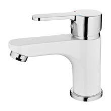 Basin Faucet Contemporary Painted Brass Single-Handle
