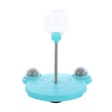 Interactive Pet Toy with Treat Dispenser, Leaky Ball, Slow Feeder Puzzle for Dogs and Cats, Anti-Slip Suction Cup Base, Easy Clean