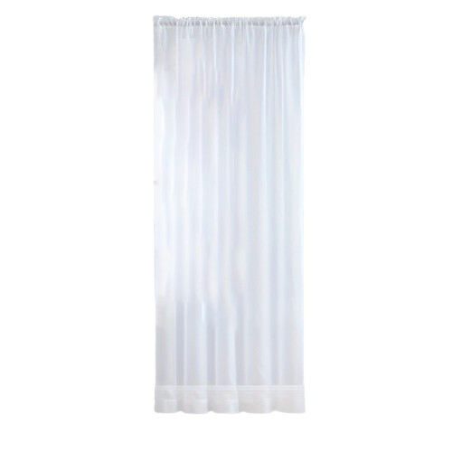 White sheer curtains textured lightweight flowy 98 inches 1