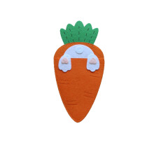 Carrot Cutlery Pouch Silverware Organizer Multicolor
