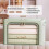 Foldable Fabric Storage Box 24L Green Gray Beige 1