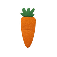 Carrot Pouch Silverware Organizer for Easter Table Setting