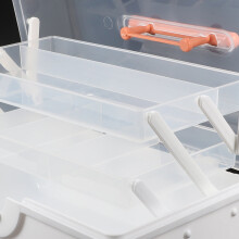 White Hair Accessories Organizer Box Multi-Layer Safe