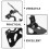 Black Universal Adjustable Backup Camera Bracket Set 5 pcs 7