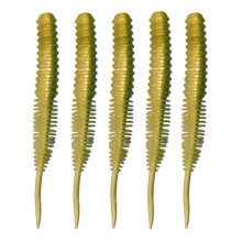 Soft Plastic Earthworm Lures 4Pcs Spiral Fishing Bait