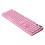 UHUYA USB gaming keyboard ergonomic pink 1