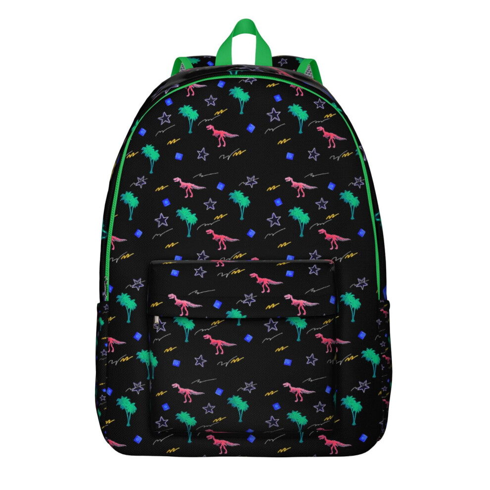 Dino Print Laptop Backpack Waterproof Kids School Bag 9101399923350
