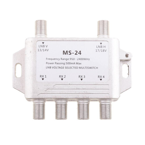 Lovoski DiSEqC Switch 2x4 for FTA TV with 2 LNB
