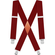 Men's Heavy-Duty Suspenders with Strong Clips 2 Inch