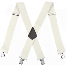 Men's Trouser Braces Elastic X-Shape with 4 Clips
