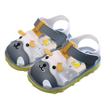 Toddler Girl Summer Sandals Leather Dog Design Size 4