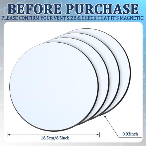 Triani Round Vent Covers White 12 pcs 6.5 inch 1