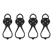 Non-Slip Ice Grippers with 10 Steel Studs 2 Pairs