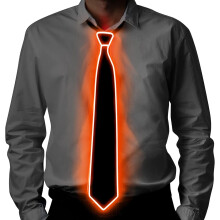 LED Neckties Bowties Suspenders Glow-in-the-Dark Adjustable