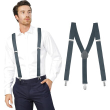 Men's Y-back elastic suspenders adjustable hiking