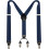 Wide suspenders with 4 strong clips adjustable 1