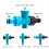 360 Degree Rotating Plant Watering Spikes Reliability-Green 6