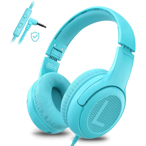 Kids Wired On-Ear Headphones Lightweight Foldable 1 Pair