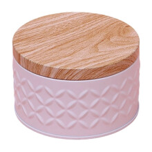 White Round Iron Storage Box 3.943.942.36 In