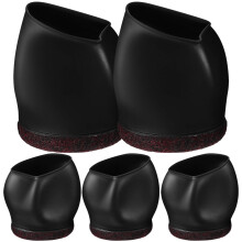 Chair Caster Cover Black 5 Pcs