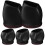 Chair Caster Cover Black 5 Pcs 1