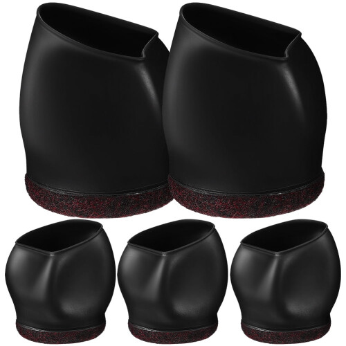 Chair Caster Cover Black 5 Pcs