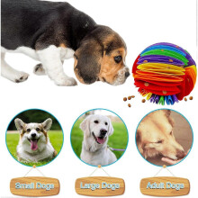 Rainbow Snuffle Ball for Dogs, Puppy Puzzle Toy, Slow Feeding, IQ Training, Anxiety Relief - 16cm