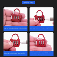 Color Password Padlock Cabinet Trolley Case 1 Piece