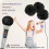 Disposable Microphone Cover Non-Woven Black 200 Pcs 2