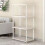 Storage Shelf 4-Tier White Plastic 21.6x9.84x32.67 in 2