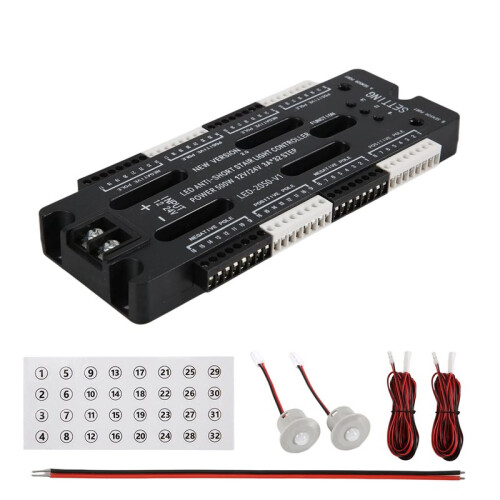 3X for Stairs Flexible Strip Indoor LED Motion Sensor 32 Channels Adjustable Brightness  12V 24V Light Controller 2