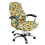 Sunflower Butterfly Chair Cover Stretchable High Back 1