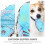 Plush Dog Squeaky Toy Slipper Shape for Chewing 3Pcs Blue Set 4