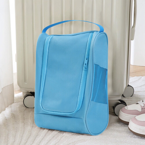 Oxford Cloth Shoe Storage Bag Blue 1PC