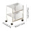 2-Tier Mobile Bookshelf with Wheels and Brakes 3