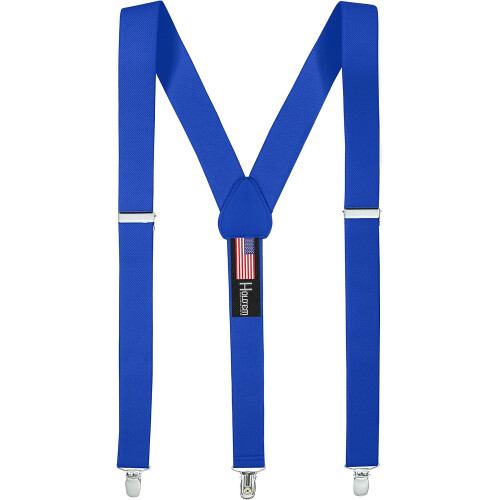 Men's suspenders with clips Y-back design 1 pair