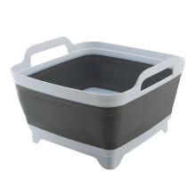 Foldable Dish Basin with Drain Plug 9L