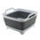 Foldable Dish Basin with Drain Plug 9L 1