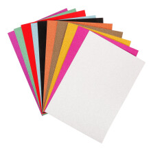 Glitter Craft Paper Assorted Colors 10 Pieces