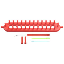 Knitting Scarf Kit with Needles Red 26 cm