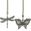 Dragonfly and Butterfly Ceiling Fan Pull Chains for Living 4