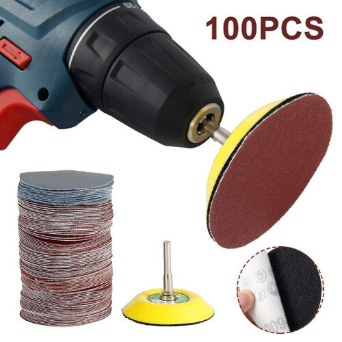 Sandpaper Sanding Discs 100 pcs 75 mm 80-3000 Grit