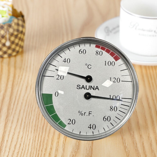 Wall Mounted Sauna Thermometer Hygrometer 1 Unit