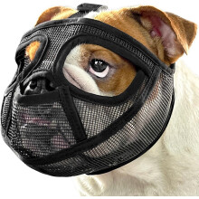 Dog Muzzle for Short-Snouted Breeds Soft Mesh Full Pant
