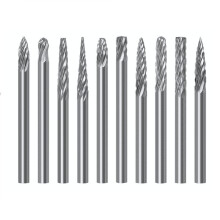 Tungsten Steel Rotary File 3x3mm Single/Double Groove Set