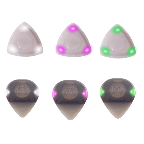LED brillant médiator de guitare Instrument à-Feu vert Gen 2 1
